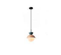 HHRLCH Minimalist Bedside Hanging Lightarons Stained Glass Light European Creative Personality Chandelier Bar Study Room Living Room Decorative Lights (Color :/K