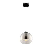 HHRLCH Minimalist Decorative Electroplated Glass Christmas Drop Light Office Crestaurant Kitchen Island Light Single Head Chandelier for Bar Cclothing /D25 Cm/9.8 Inches