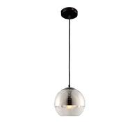HHRLCH Minimalist Decorative Electroplated Glass Christmas Drop Light Office Crestaurant Kitchen Island Light Single Head Chandelier for Bar Cclothing /D20 Cm/7.8 Inches