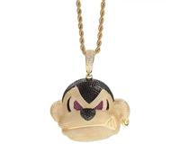 HHRLCH Monkey Necklace For Women and Men, Animal Monkey Necklaces, Monkey Cage Pendant, Monkey Charm, Monkey Necklace For Girls, Monkey King Pendant