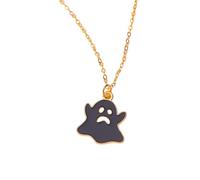 HHRLCH Necklace For Women and Men, Black Halloween Death Bat Cartoon Pendant Necklace, Band Necklace, Scream Necklace Face, BC Necklace