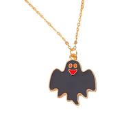 HHRLCH Necklace For Women and Men, Black Halloween Death Bat Cartoon Pendant Necklace, Band Necklace, Scream Necklace Face, BC Necklace