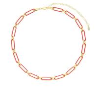 HHRLCH Neon Necklace For Women and Men, Rainbow Summer 7 Colors Neon Paper Clip Chain Choker Necklace, Neon Beads Necklace, Neon Jewelry, Neon Necklaces For Glow Party, Neon Necklaces