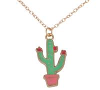 HHRLCH Palm Tree Necklace For Women, Coconut Palm Tree Pendant Necklace Cactus Bonsai Palm Necklace Potted Succulent Plants Necklace, Palm Tree Necklaces For Women, Tropical Necklace