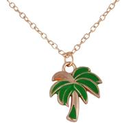 HHRLCH Palm Tree Necklace For Women, Coconut Palm Tree Pendant Necklace Cactus Bonsai Palm Necklace Potted Succulent Plants Necklace, Palm Tree Necklaces For Women, Tropical Necklace