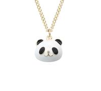 HHRLCH Panda Necklace For Women and Girls, Panda Penddants&Necklaces Cute Panda, Panda Jewelry, Red Panda Necklace For Girls, Panda Locket, Panda Coin Pendant, Sterling Silver, No