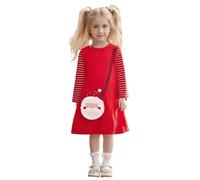 HHRLCH Party Dress for Girls Long Sleeve Elegant Gown with Style Lace Details for Holiday Pageants and Special Events for Christmas Concerts Photos or Family Celebrations