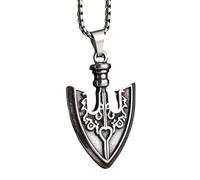 HHRLCH Pirate Necklace For Men and Women, Anchor Chain Necklace Pirates of The Caribbean Sailor Anchor Pendant Jewelry, Skull Necklace Jack Sparrow Accessories