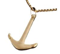 HHRLCH Pirate Necklace For Men and Women, Vintage Charm Pirates of The Caribbean Necklace Jack Sparrow's Skull Pendant Necklace Jewelry, Hollow out Rudder Anchor Pendant Necklace