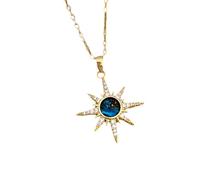 HHRLCH Planet Necklace For Women and Men, Starry Horse Zircon Necklace Shiny Stars Planet Pendant, Pendant with Silver Chain, Necklace, Astronaut Necklace