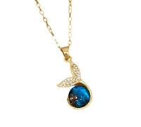 HHRLCH Planet Necklace For Women and Men, Starry Horse Zircon Necklace Shiny Stars Planet Pendant, Pendant with Silver Chain, Necklace, Astronaut Necklace
