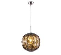 HHRLCH Post- Lamp Melt Chandelier Acrylic Lava Irregular Hanging Lamp Creative Mirror Ceiling Light Fixture for Living Room Bedroom Restaurant Home Decoration D36Cm Devi/Black
