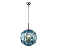 HHRLCH Post- Lamp Melt Chandelier Acrylic Lava Irregular Hanging Lamp Creative Mirror Ceiling Light Fixture for Living Room Bedroom Restaurant Home Decoration D36Cm Devi/Blue