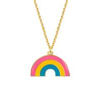 HHRLCH Rainbow Necklace For Women and Men, Transgender Rainbow Pansexual Pride Genderqueer Pride Asexual Pendant Necklace Rainbow Heart Necklace, Rainbow Bridge Necklace