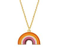 HHRLCH Rainbow Necklace For Women and Men, Transgender Rainbow Pansexual Pride Genderqueer Pride Asexual Pendant Necklace Rainbow Heart Necklace, Rainbow Bridge Necklace