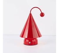 HHRLCH Rechargeable Table Lamp with Touch Switch - Wireless Christmas Tree Dimmable Portable Witch Hat Desk Lamp 3 Color Temperatures Bedroom Use