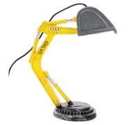 HHRLCH Resin Excavator Desk Lamp for Boys Bedroom and Nursery Construction Themed Decorative with Warm Soft Glow Night Light Minimalist Industrial Style