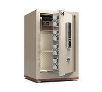 HHRLCH Safe Cash Box Safe Key Box Electronic Multi-User Keyboard Combination Lock and Key Backup for Home Office Hotel (Color : Coffee Gold Size : 38x33x60cm) (Champagne Gold 38x33x60cm)