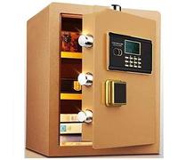 HHRLCH Safes Safes Household Electronic Password Deposit High Security Steel Vault Anti-Theft f and Waterproof Electronic 36 * 32 * 45Cm Safe,White