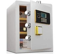 HHRLCH Safes Safes Household Electronic Password Deposit High Security Steel Vault Anti-Theft f and Waterproof Electronic 36 * 32 * 45Cm Safe,White