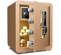 HHRLCH Safes Safes Household， Electronic Password Safety， Invisible Deposit Inside，Security Steel， Anti-Theft f and Waterproof Electronic 38 * 31 * 45Cm Safe，Black