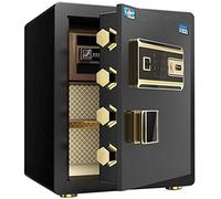 HHRLCH Security Electronic Home with Medium Home Small Fingerprint Password Office Security Cabinet 38 * 32 * 45Cm
