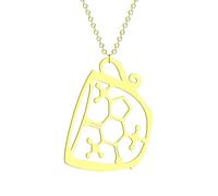 HHRLCH Serotonin Necklace For Women and Men, Dopamine Molecule Necklaces Chemical Formula DNA Necklace Serotonin Structure Formula Pendant Choker Science Biology