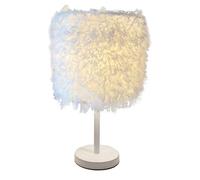 HHRLCH Simulation Feather Table Lamp - Bedside Lamp Home Decoration Photography Props
