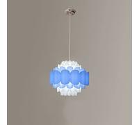 HHRLCH Single Head Ceiling Lights with Art Acrylic Shade Lamps Nordic Chandelier American Farmhouse Suspension Lights Adjustable Hanging Lamp for Bedroom Kitchen Table Island Decor/B/60Cm