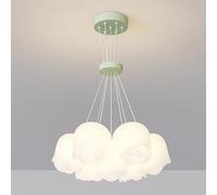 HHRLCH Stairwell Chandelier Ceiling Light Living Room Main Light Bedroom Small Fresh Chandelier For Living Room Dining Room Bedroom Clothing/White/13 Heads/White/13 Heads/Green/