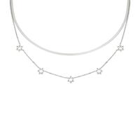 HHRLCH Star of David Necklace For Women and Men, Star of David Pendant Hexagram Double Layer Chain, Jewish Star Necklace Women, Star of David Necklace For Men