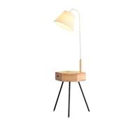 HHRLCH Table Lamp Floor Lamp End Table with Lamp Floor Lamp with Table Bedside Table 3 Color Temperature Reading Light nightstand with Drawer for Living Room Bedroom Apartment Standing Lamp Table