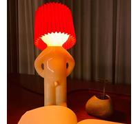 HHRLCH Table Lamp White Humanoid Creative Small Lamp Bedside Lamp with Warm White 3000K Art Deco for Bedroom