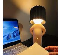 HHRLCH Table Lamp White Humanoid Creative Small Lamp Bedside Lamp with Warm White 3000K Art Deco for Bedroom