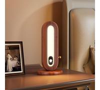 HHRLCH USB Rechargeable Motion Sensor Table Lamp - Cordless Warm White 4000K Magnetic Base Ideal for Bedroom and Staise
