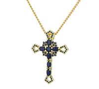 HHRLCH Vintage Western Cross Necklace For Women, Crystal Western Cross Necklace - Cross Necklace, Men's Western Necklace For Birthday Halloween Valentine Gifts