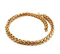 HHRLCH Wheat Chain Stainless Steel, Link Necklace 45CM-65CM