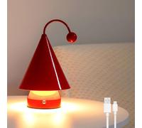 HHRLCH Wireless Dimmable Table Lamp with Touch Controls Rechargeable USB Christmas Tree Bedside Lamp 3 Color Temperatures Creative s for Bedrooms