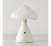 HHRLCH Wireless Mushroom Table Lamp - USB Rechargeable Touch Dimmable Metal for Bedroom Living Room Study Bar Office