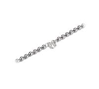 HHRLCHX Cadena de Cuentas de 45,7 a 24.0 in, 0.106 - 0.236 in, Cadena de Bolas de Plata de Ley 925 para Mujeres y niñas.