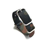 HHRLCHX Correa de Reloj de Nailon NATO de Camuflaje, 18mm, 20mm, 22mm, 24mm, Correa de Reloj Deportiva de Nailon de Camuflaje, Accesorios para Reloj