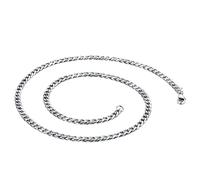 HHRLCHX Cuello de Cadena para Hombre Niño Cincuenta Y Cinco Centímetros - 18-28 Pulgadas de Longitud - Cuerdas de Acero Inoxidable Diamante Ouro/Silver Hip-Hop