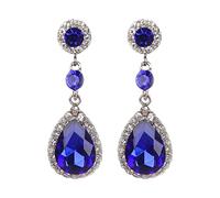 HHRLCHX Paquete de Pendientes para Mujeres Pendientes de Moda Pendientes de Moda Damas de Cristal Red Alemania de Cristal Pendientes Pendientes de aro en Forma de corazón para Mujeres