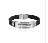 HHRLCHX Pulseras de Mujeres para mi Hija más Que, ya Sabes, Regalos de cumpleaños de Pulsera para brazaletes de Silicona de Hija