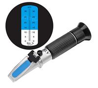 HHTEC Refractómetro Brix 0-32% ATC - Medidor Azúcar para Cerveza, Vino, Fruta y Líquidos Industriales - Alta Precisión