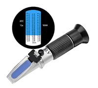 HHTEC Refractómetro para viticultores 0-190 Oechsle, 0-44 Brix, 0-38 KMW con ATC, para Vino, Mosto, Cerveza y Vino de Fruta, medidor del Contenido de azúcar Profesional
