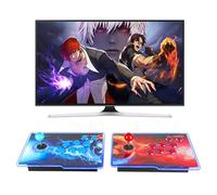 HHU Pandoras Box Arcade - Consola de juegos preinstalada con 60000 juegos, dos joysticks separados, máquina de juegos retro para proyector de TV y PC, soporta hasta 4 jugadores
