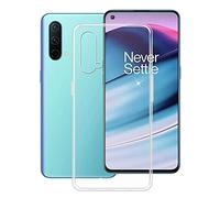 HHUAN Funda para OnePlus Nord CE 5G (6.43"), Anti-amarilleo Transparente de Silicona Suave de Bumper Carcasa, Anti Rasguño TPU Protectora Case Caso para OnePlus Nord CE 5G - Clear