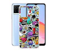 HHUAN Funda para Vivo Y21 2021/V2111 (6.51"), Ultrafina Anti-amarilleo Transparente Silicona Suave Bumper Case Caso, Anti Rasguño TPU Protectora Carcasa para Vivo Y21 2021/V2111 - XS40