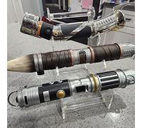 HHUXIUE Lightsaber Stand Display，Acrylic Desktop Lightsaber Stand，3-Tier Lightsaber Stand，Para espadas, sables de luz. (Transparente)